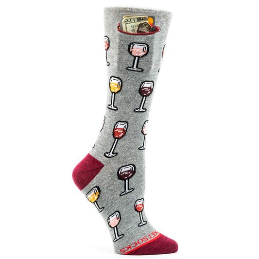 Wine Night - Pocket Socks