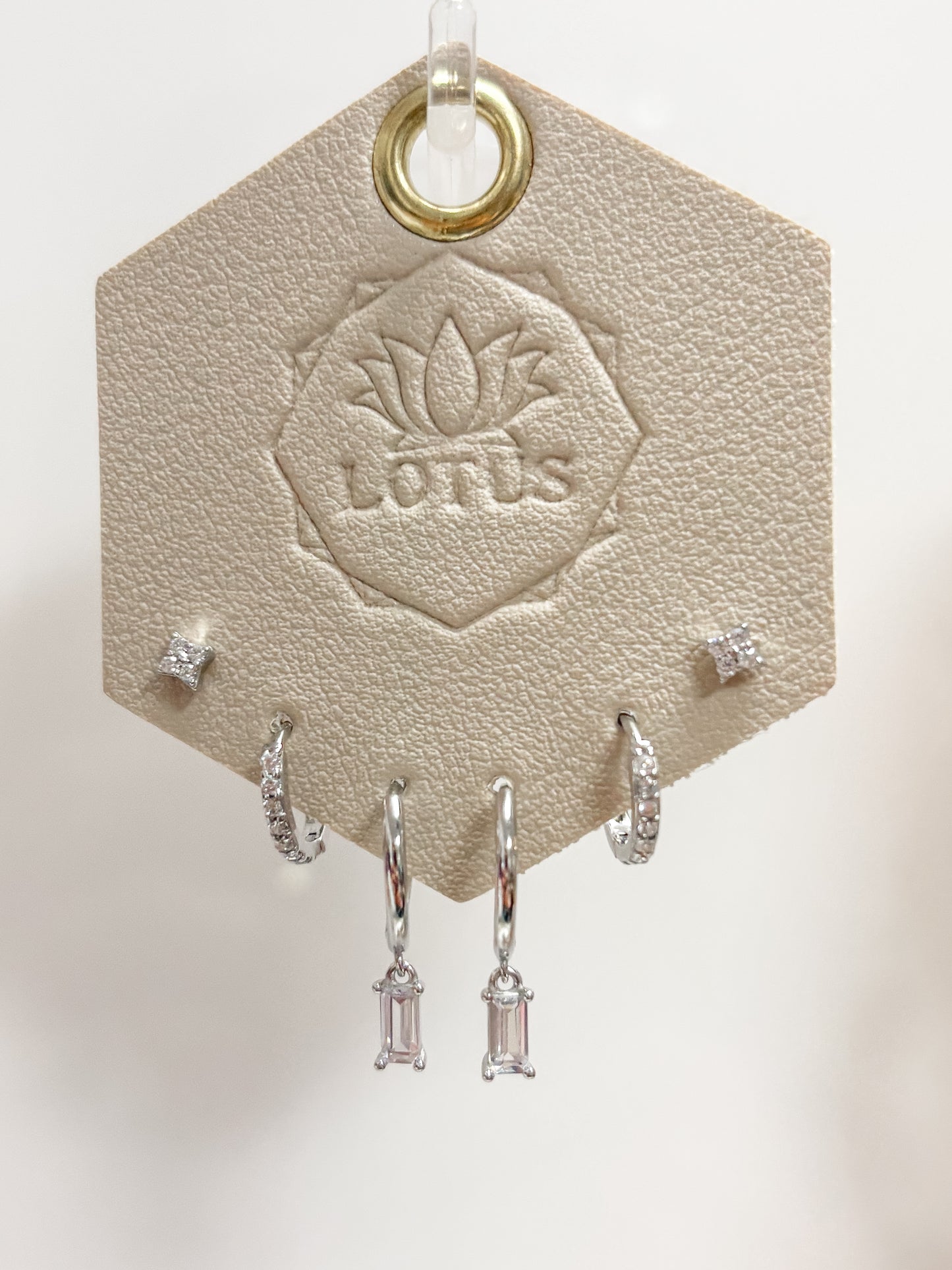 Silver Earrings Trio – Camila