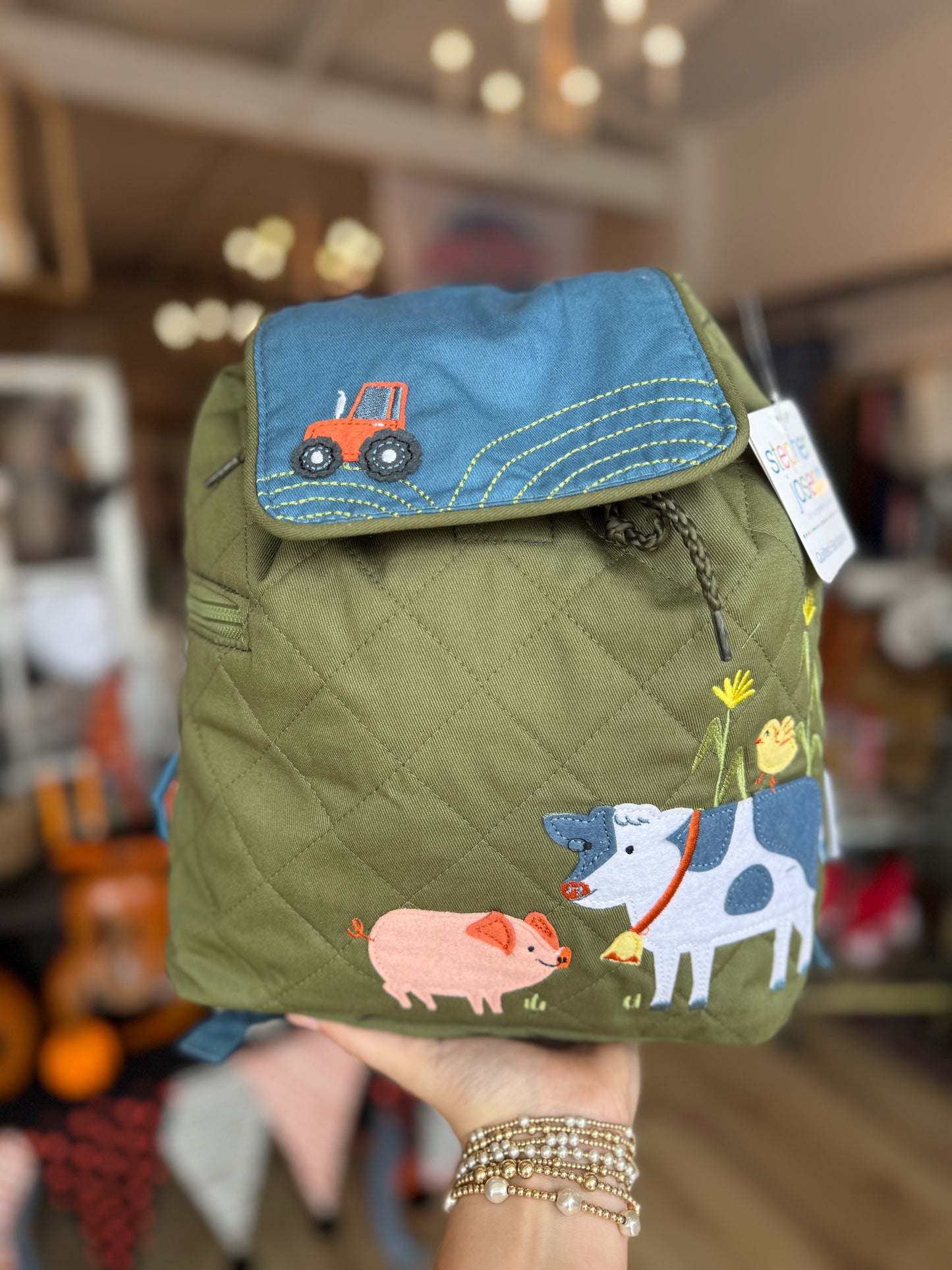 Quilted Backpack — Farm