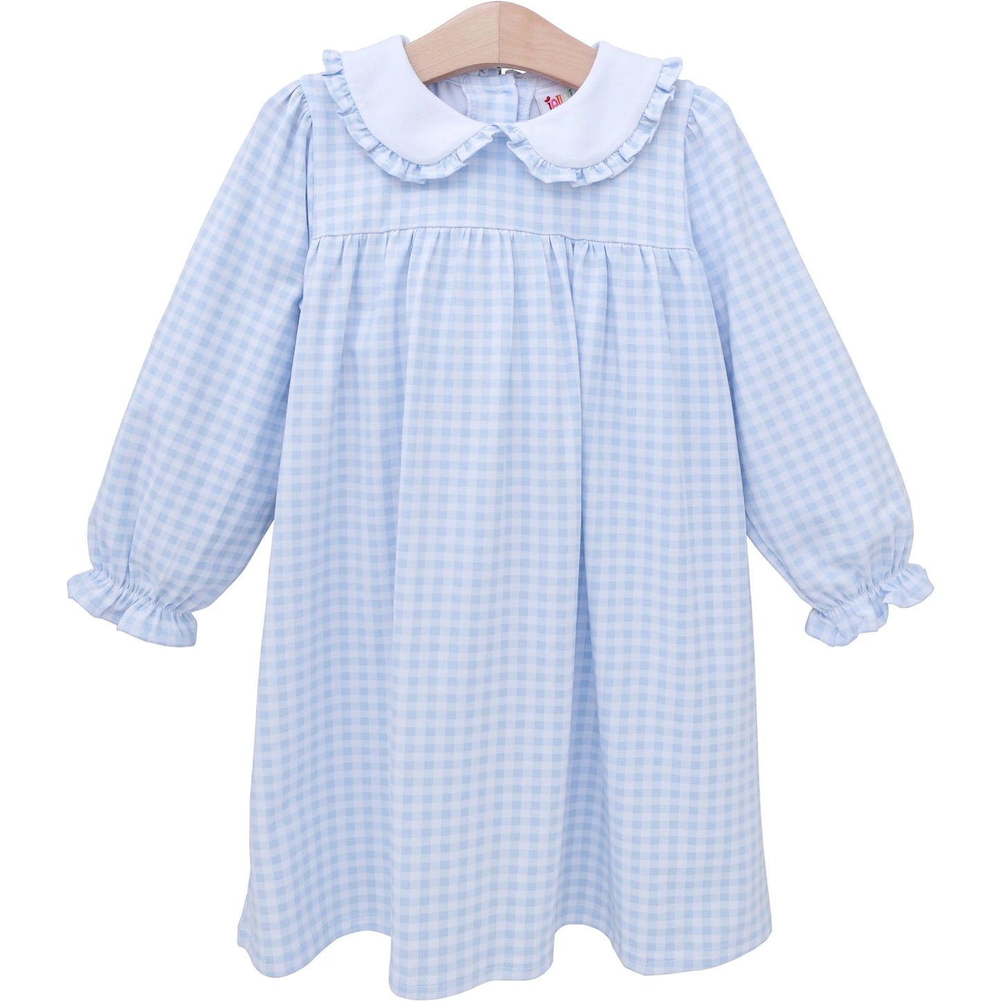 Catherine Dress — Light Blue Gingham