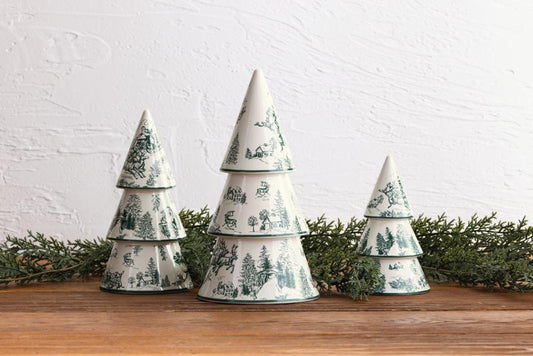 Toile Christmas Trees