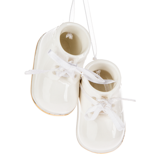 Porcelain Booties – Ornament Set