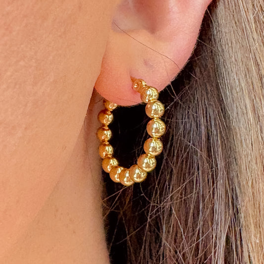 Gold Ball Earrings