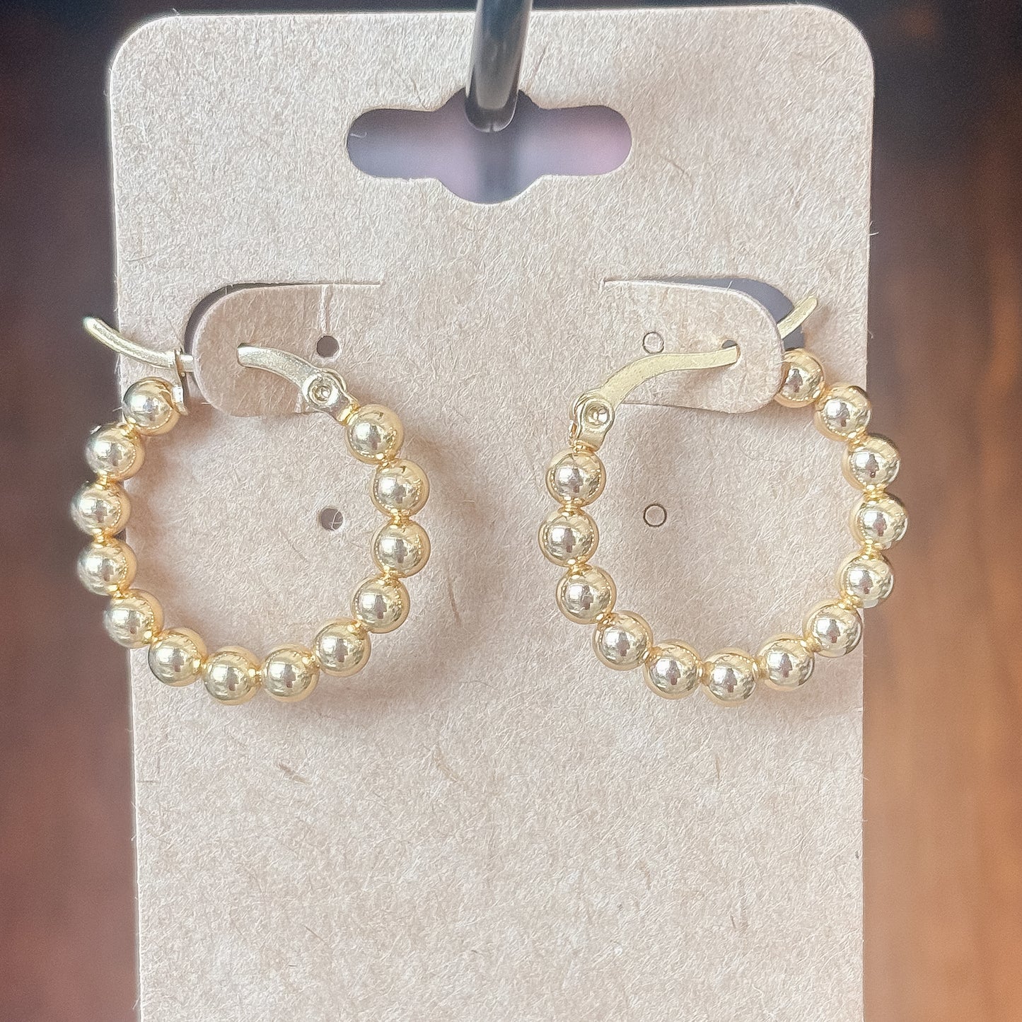 Mini Gold Ball Earrings