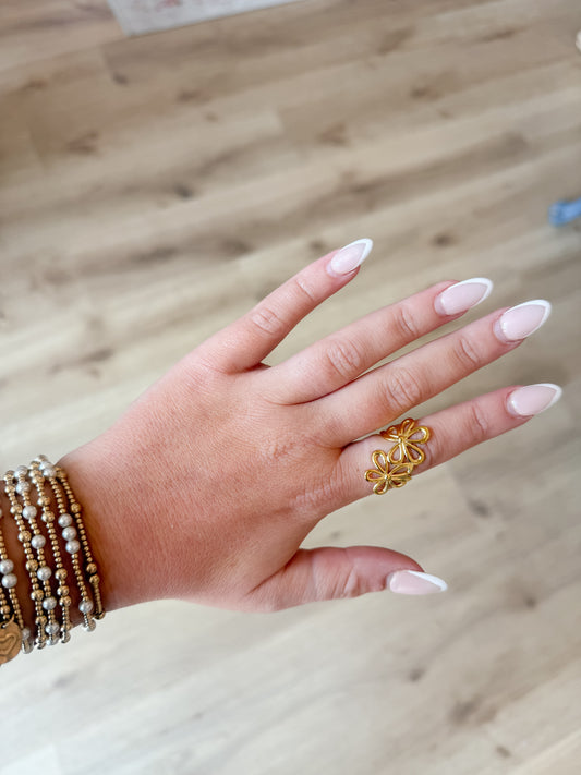 Floral Gold Ring
