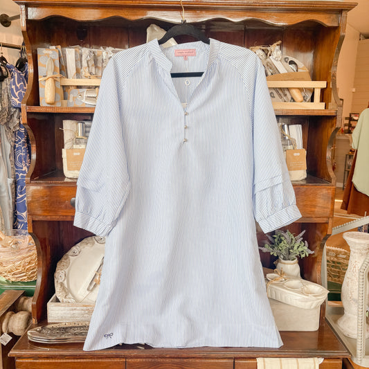 Seersucker Blues Dress