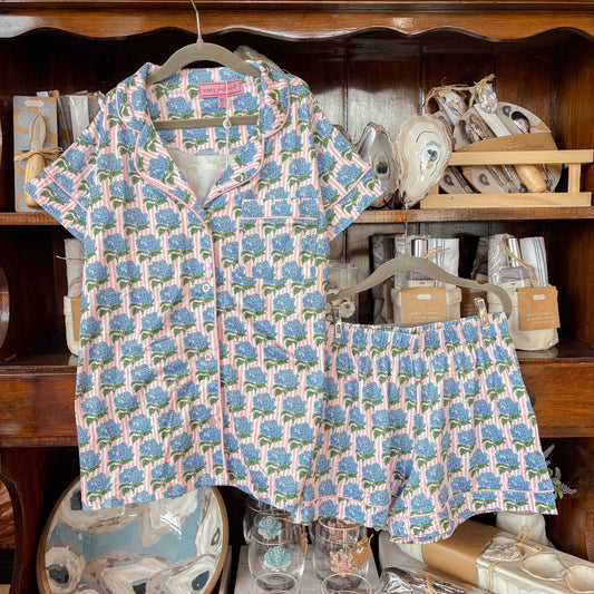 Youth Hydrangea Pajama Set