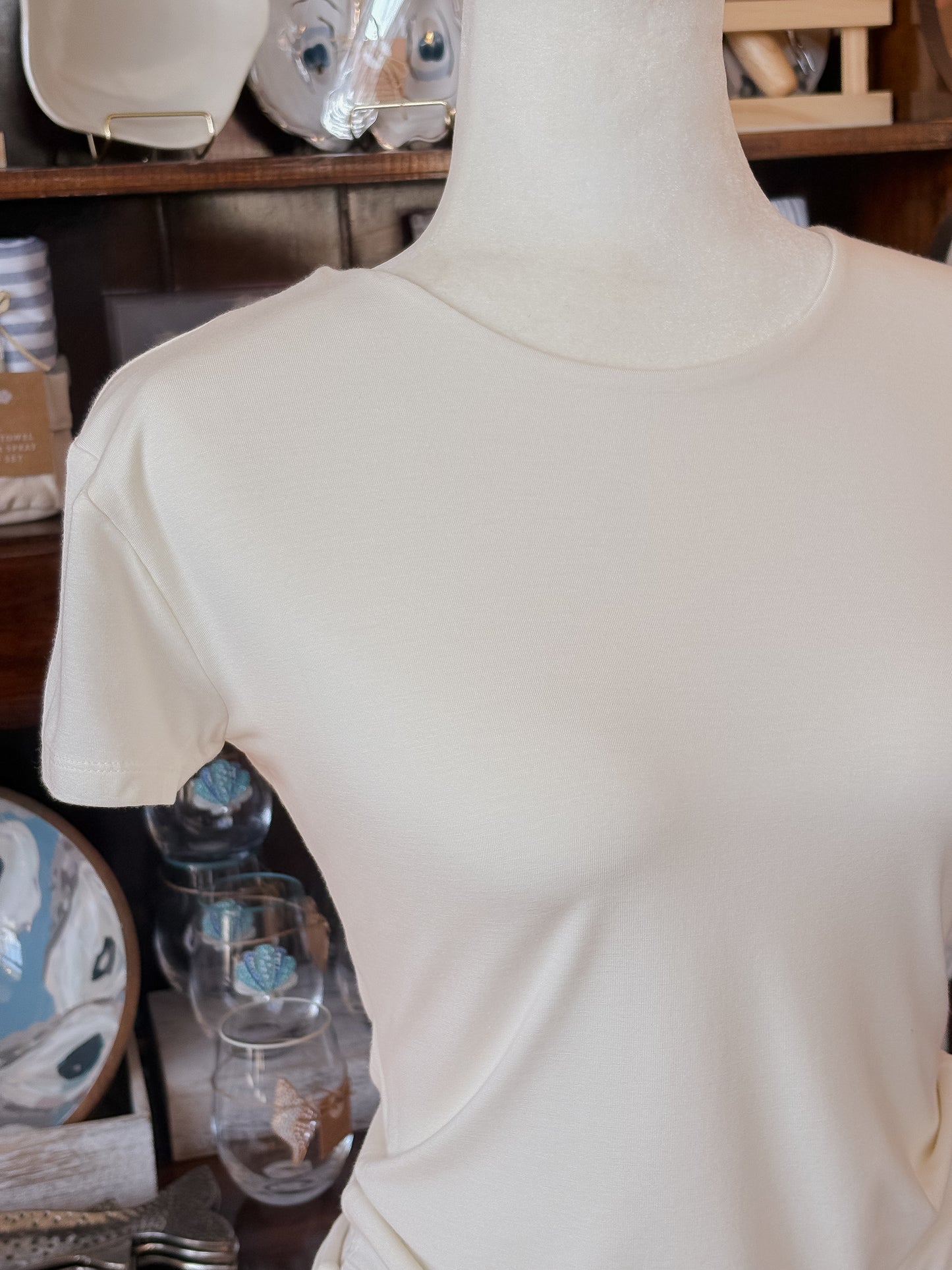 Seamless Tee – Pearl