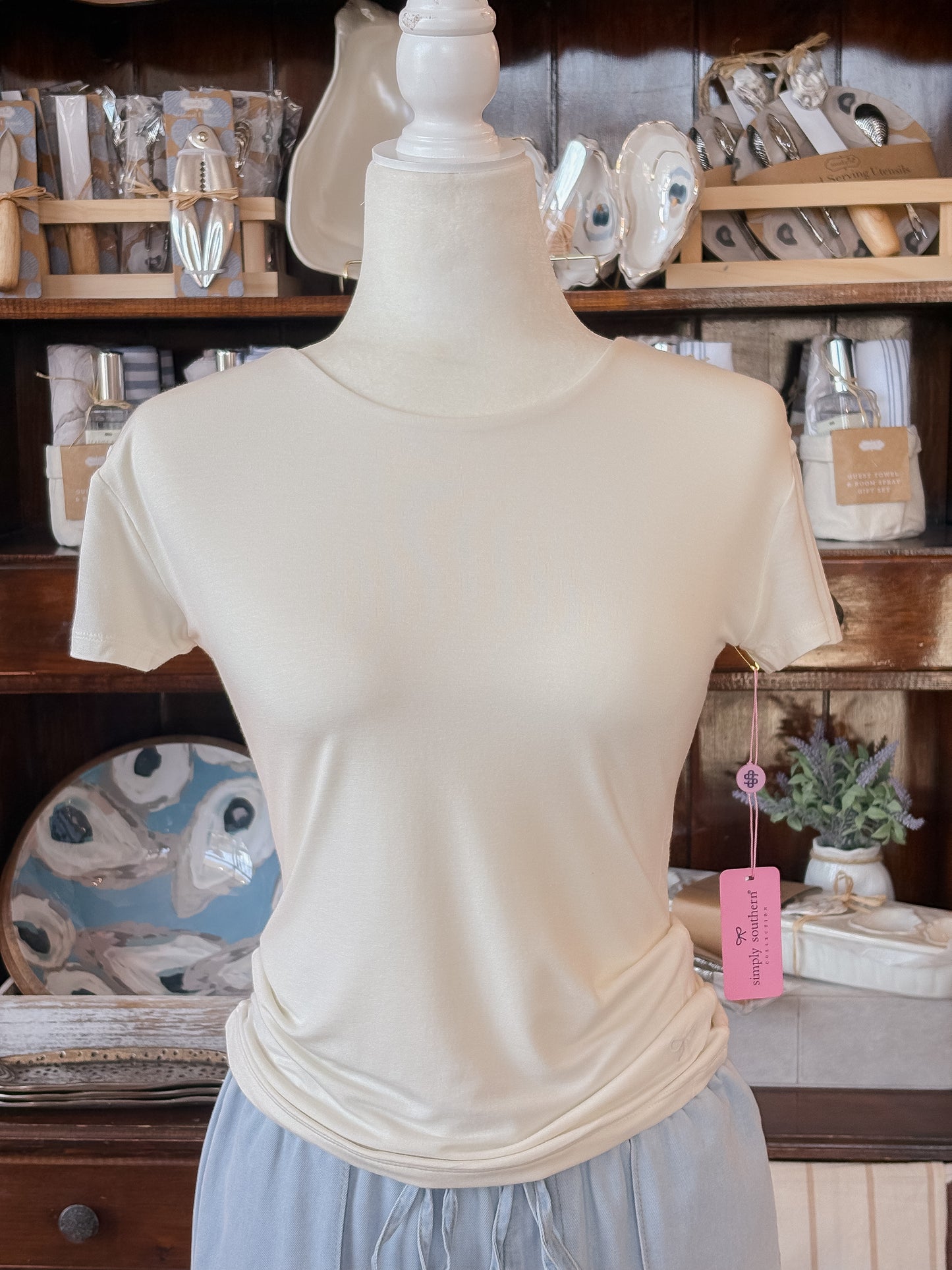 Seamless Tee – Pearl