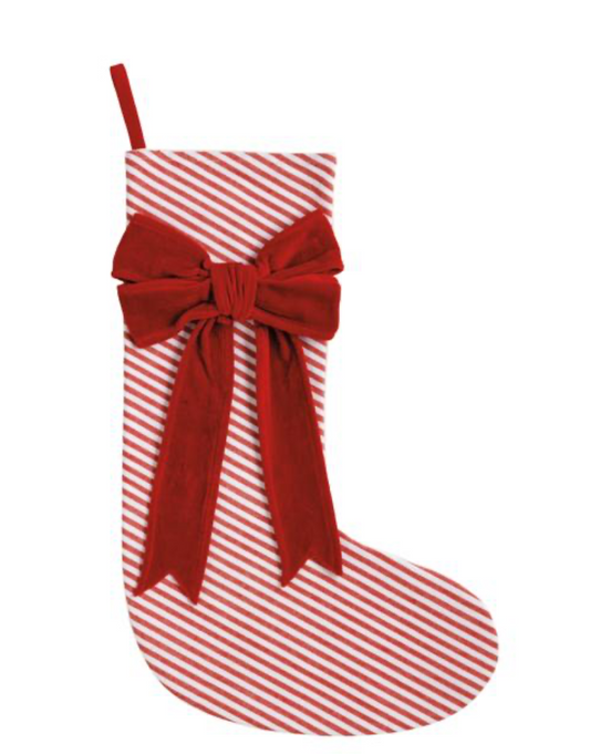 Red Bow Stocking