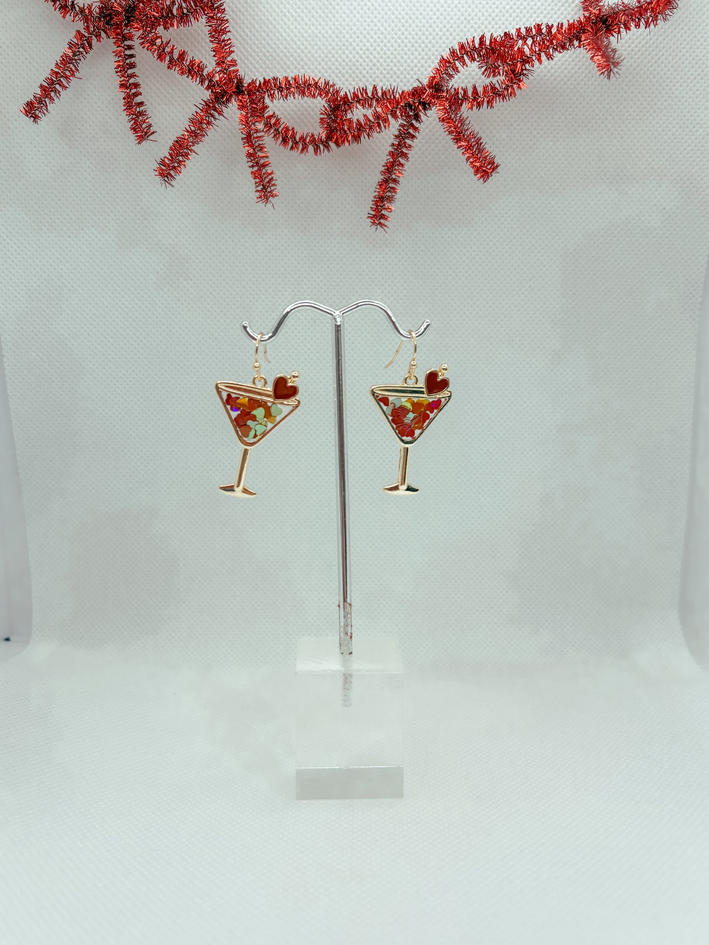 Valentine’s Martini Earrings