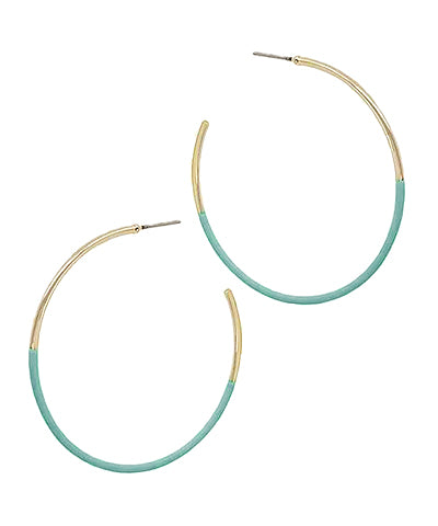 Blue Halfmoon Hoops