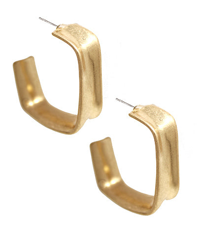 Worn Square Hoops