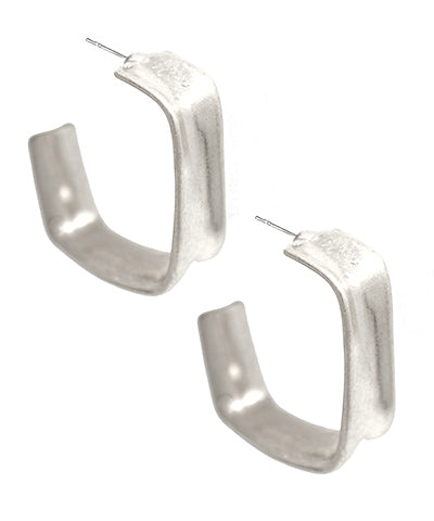 Worn Square Hoops