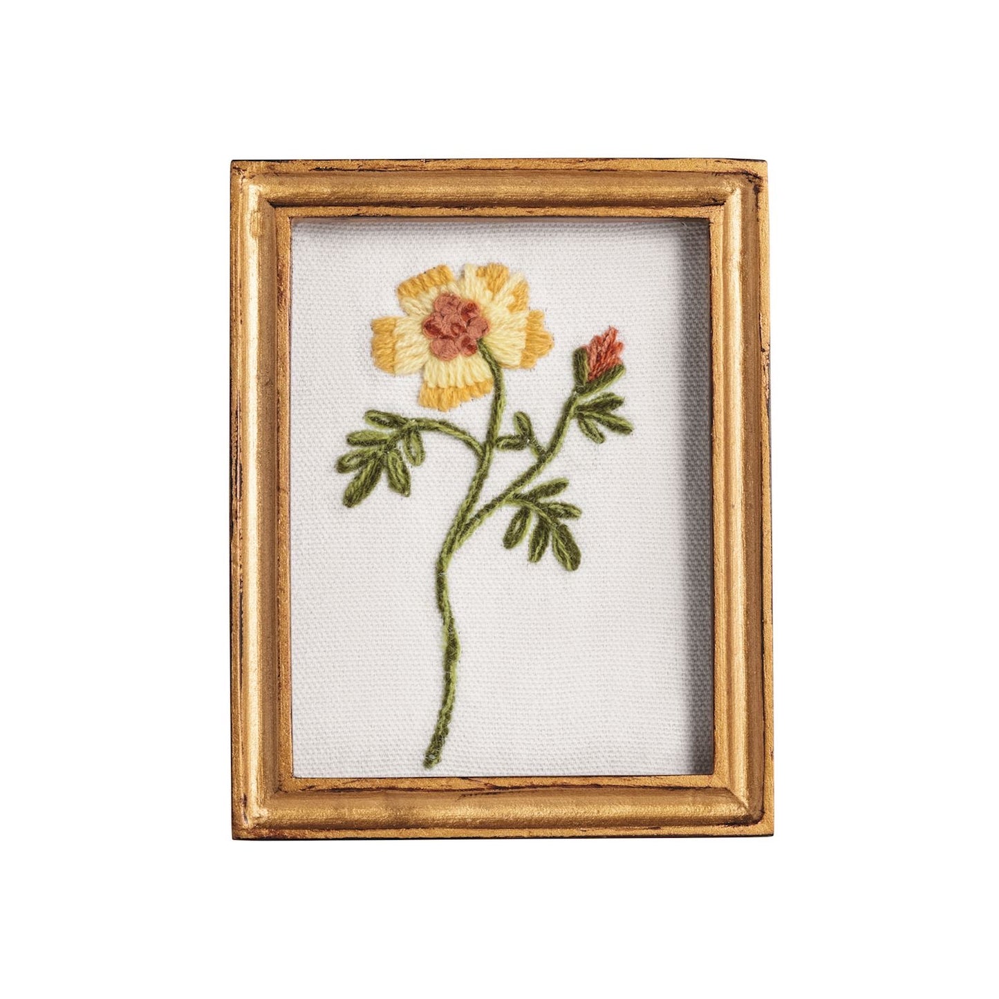 Framed Floral Embroidery