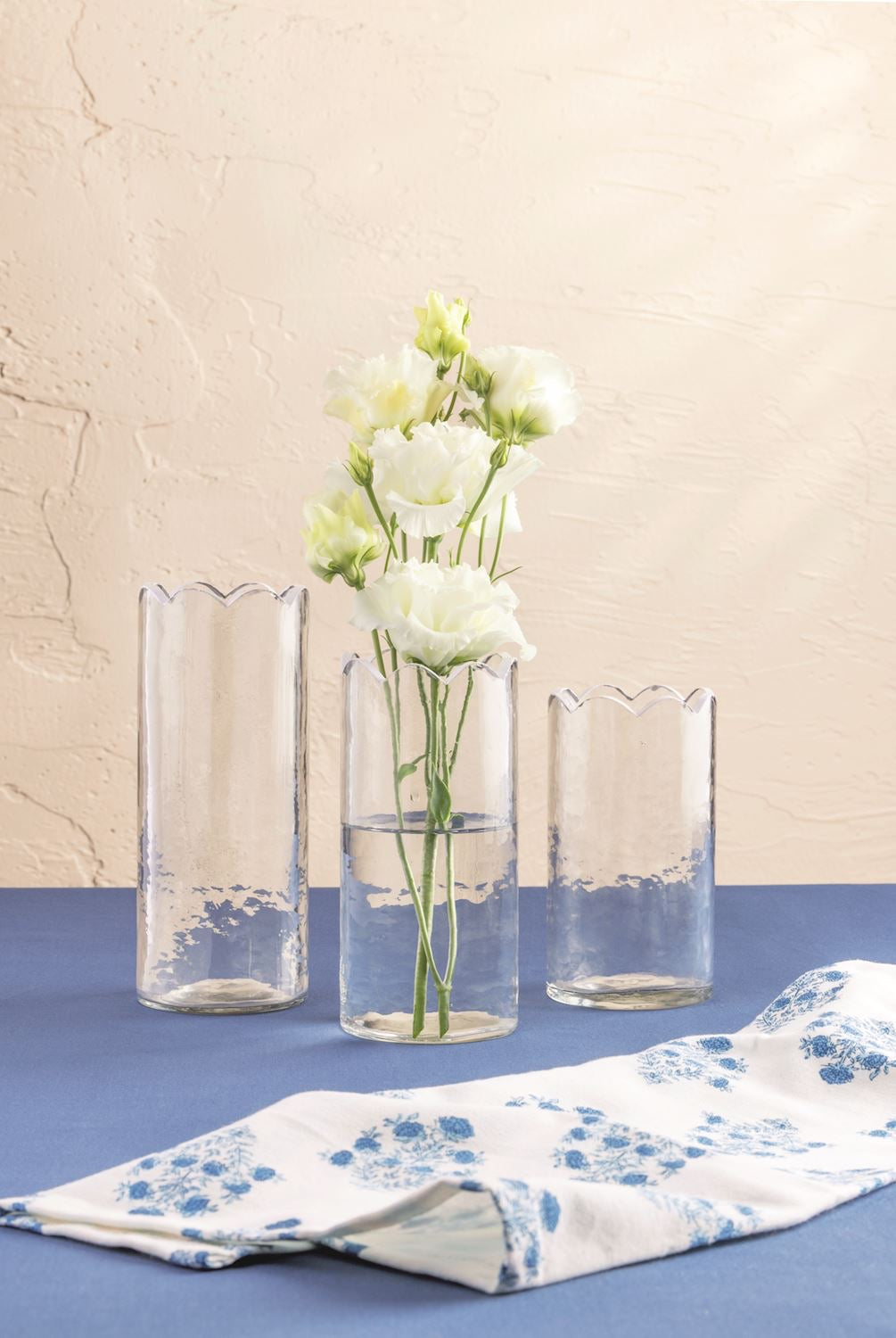 Scalloped Bud Vases