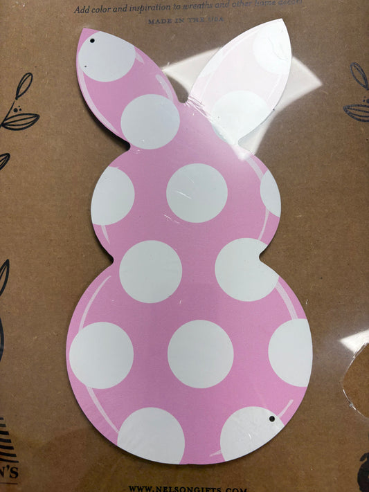 Polka-Bunny Wreath Decor