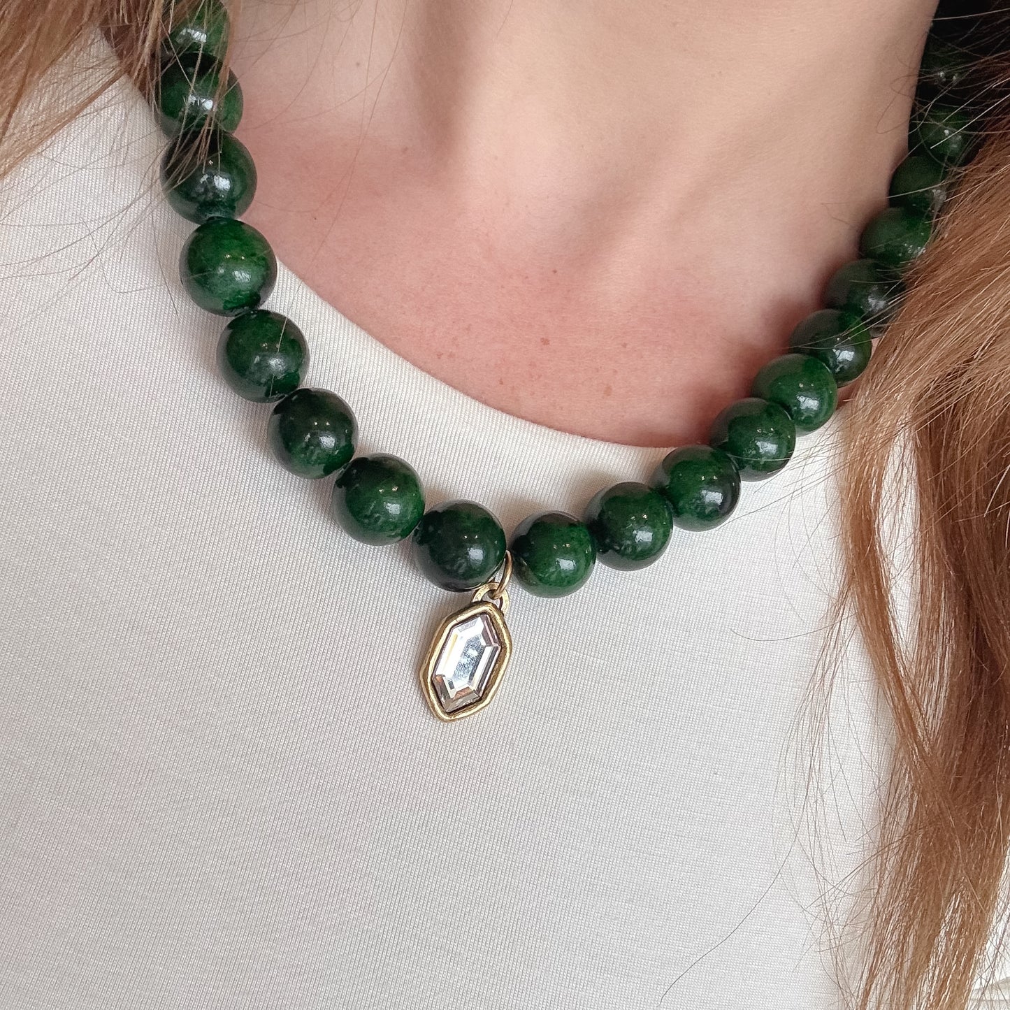 Green Emerald Necklace