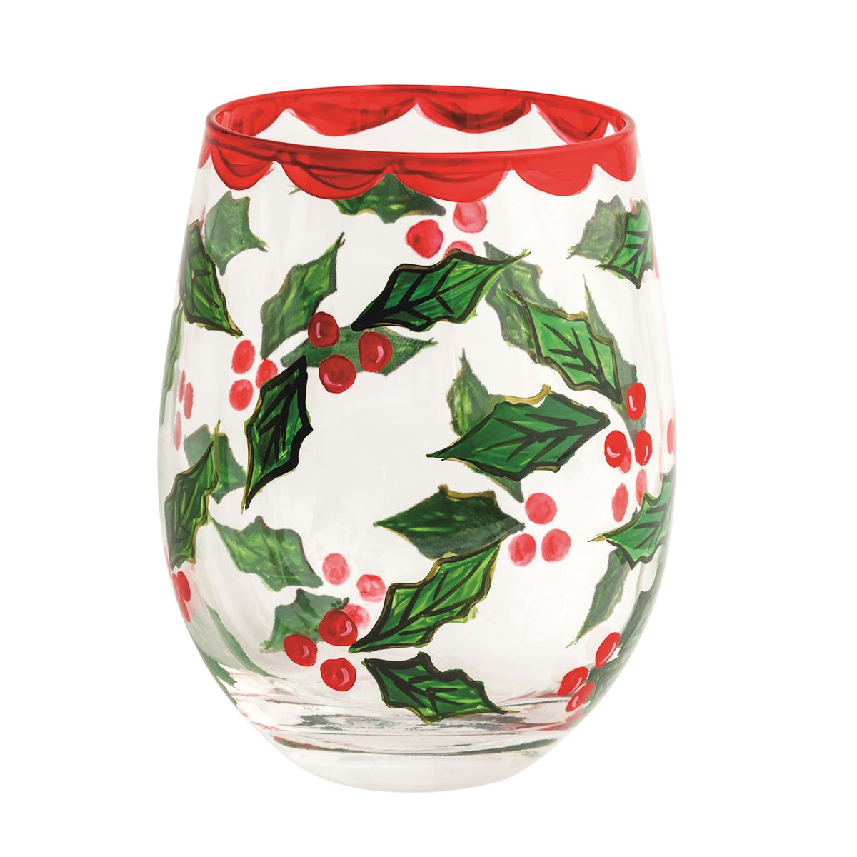Christmas Painted Wine Glasses