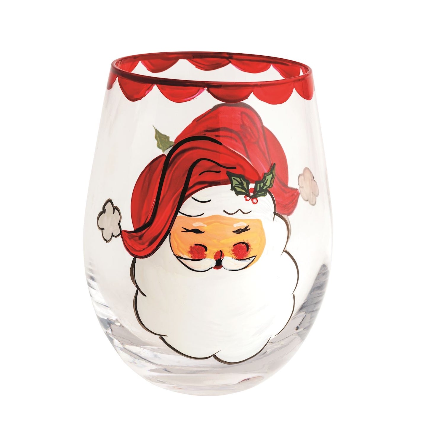 Christmas Painted Wine Glasses