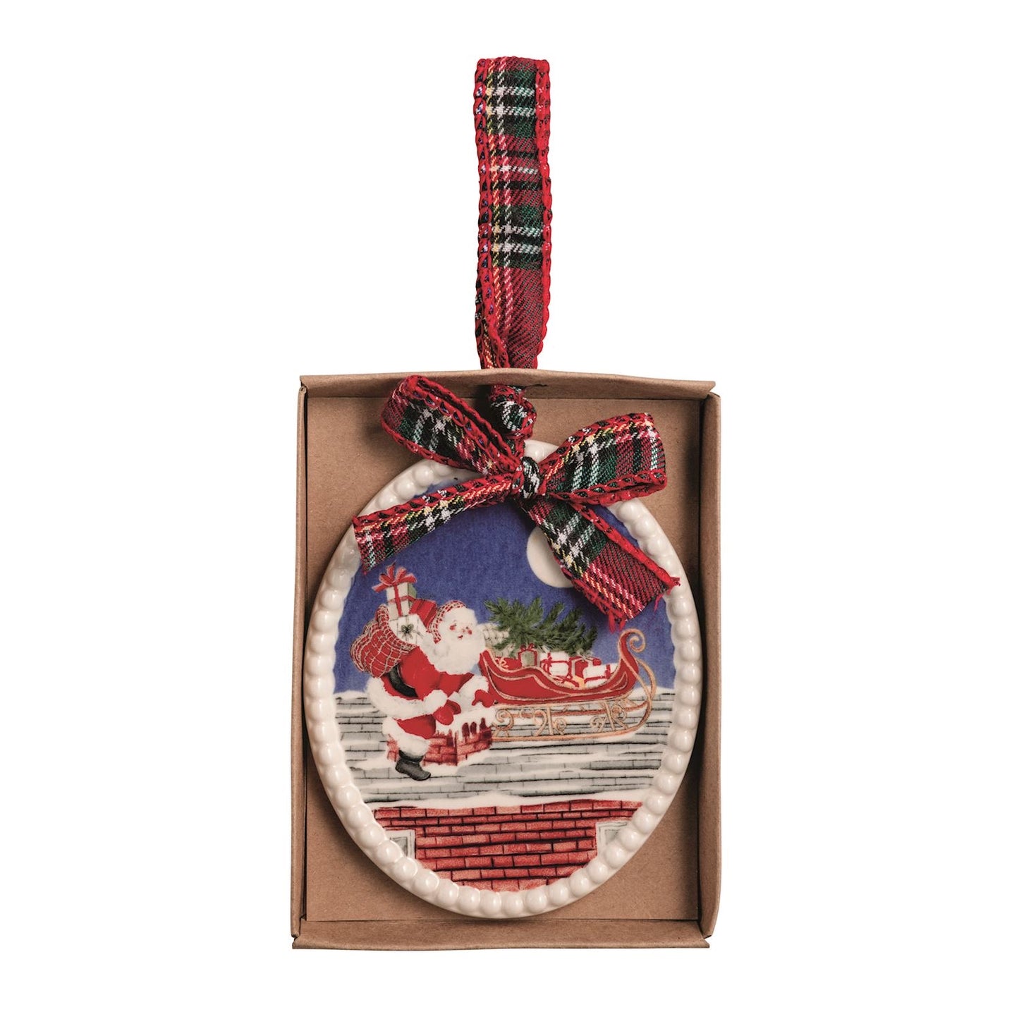 Santa Scene Ornaments
