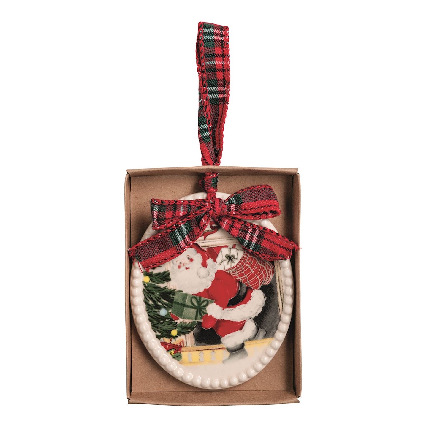 Santa Scene Ornaments