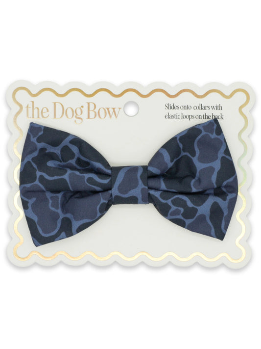 Blue Camo Pet Bow