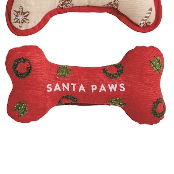 Embroidered Dog Bone Toys