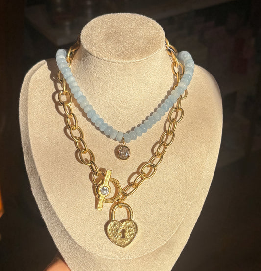 Chunky Diamond Locket Necklace