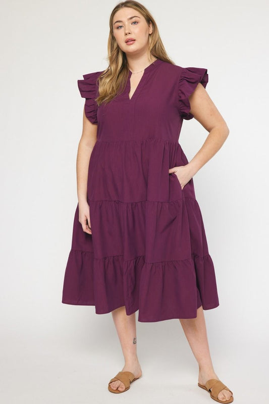 Mona Curvy Tiered Dress