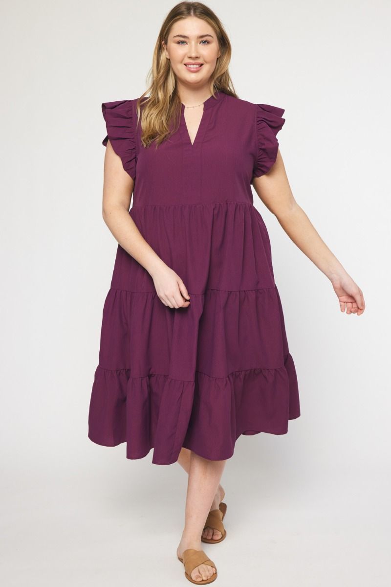 Mona Curvy Tiered Dress