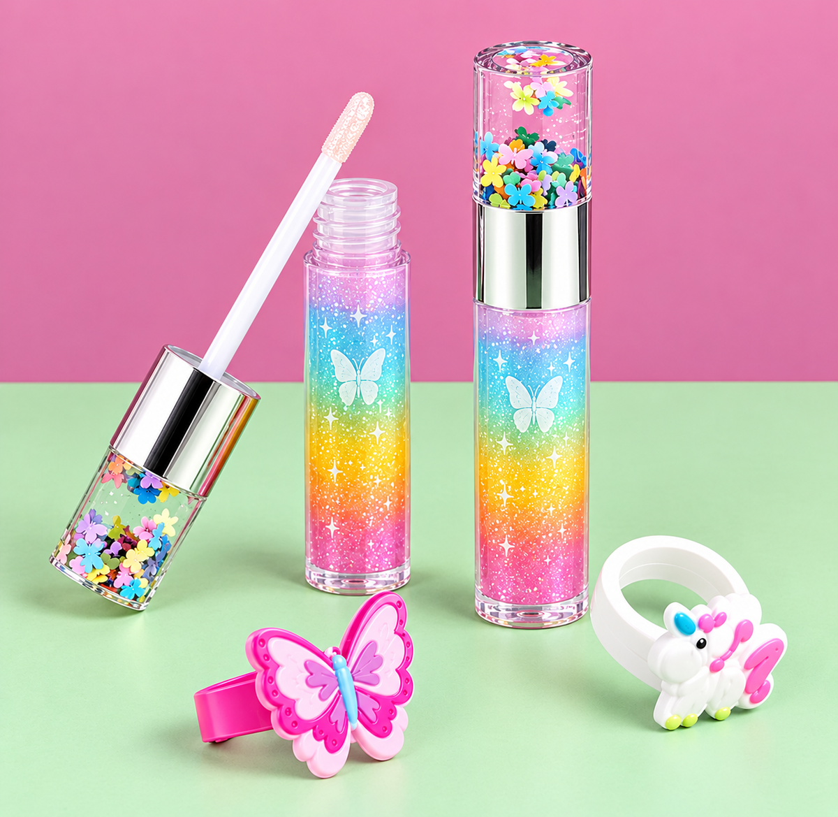 Lip Gloss & Ring Set