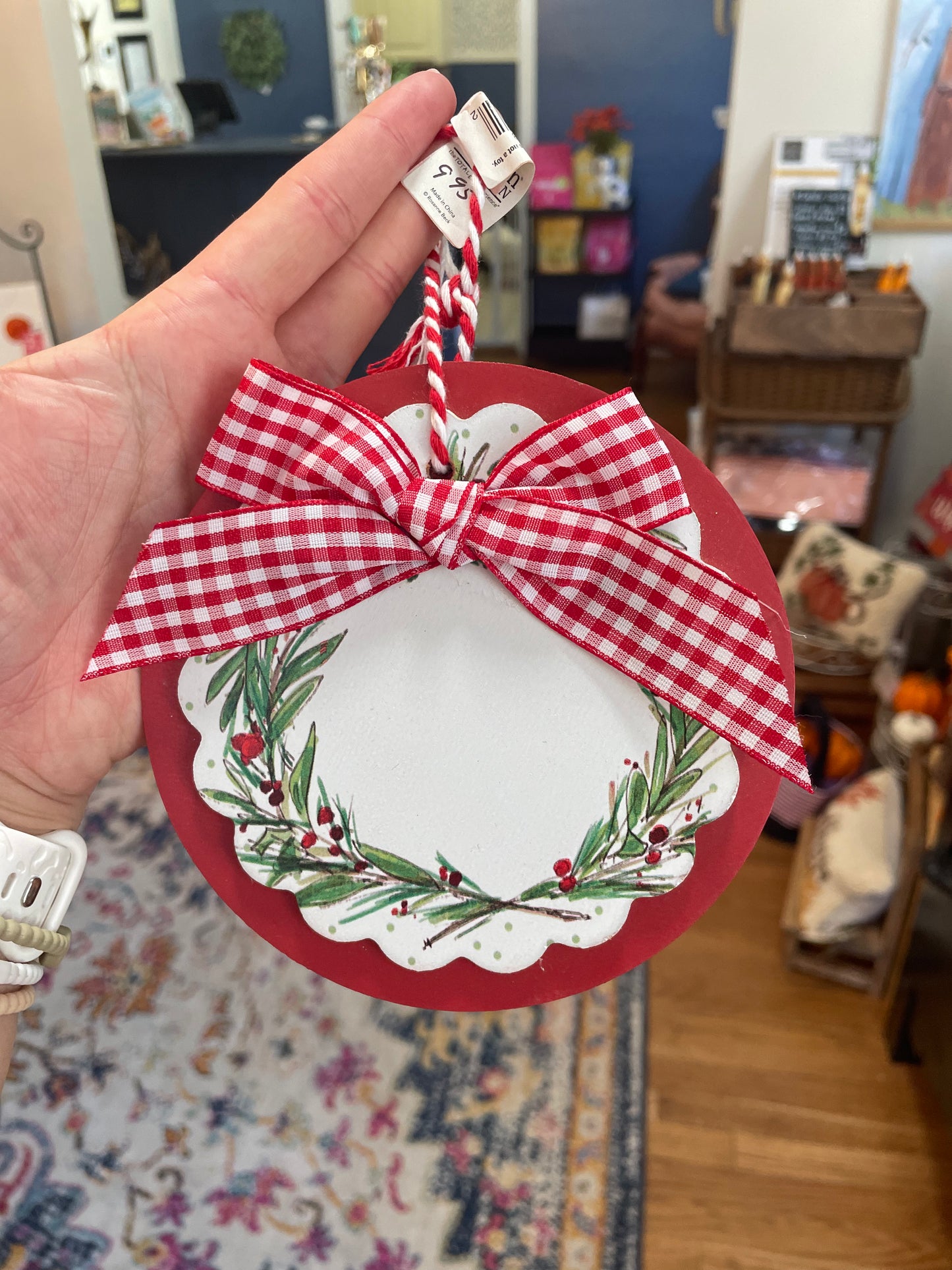 Customizable Wreath Ornament