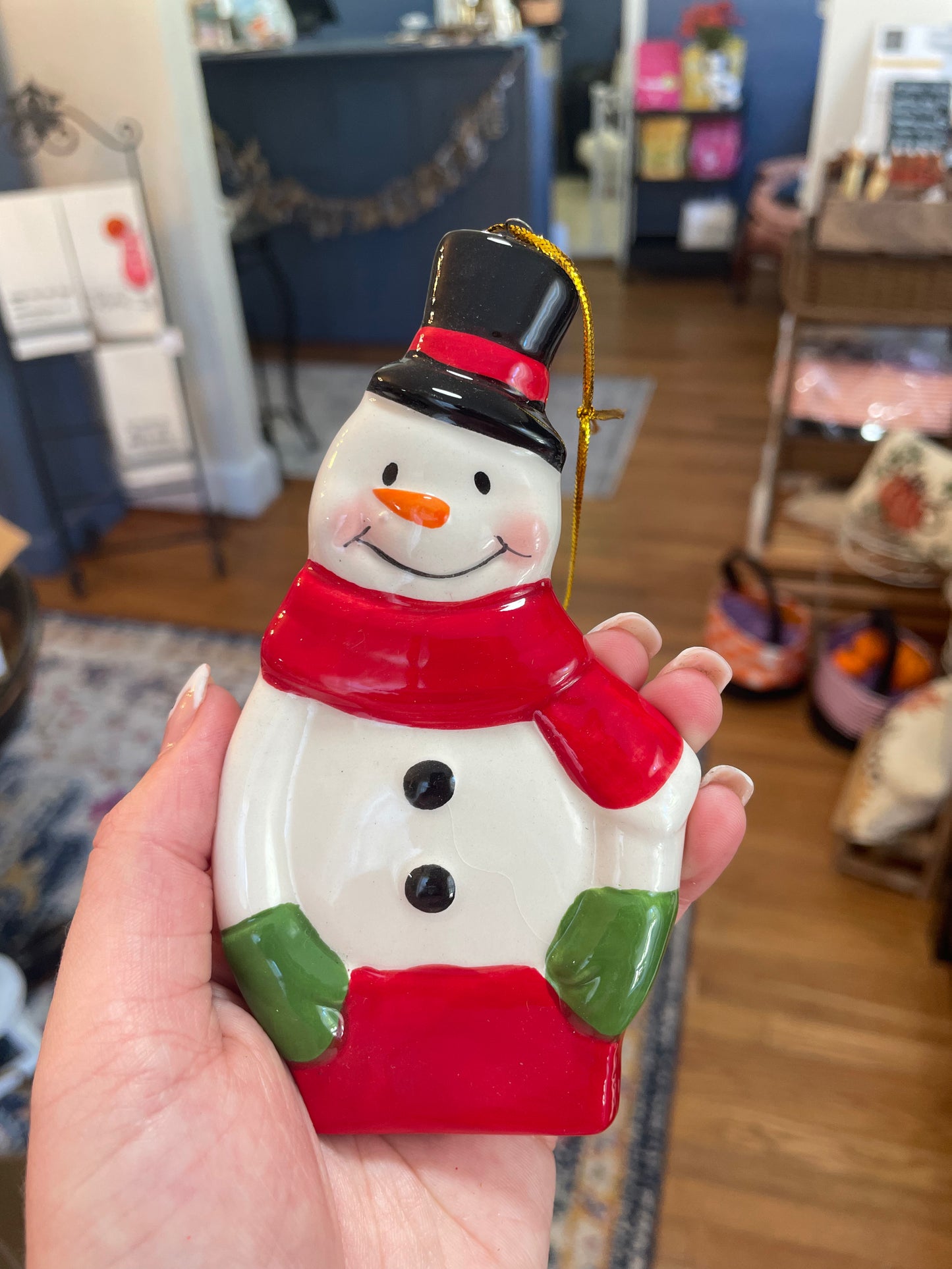 Assorted Ceramic Snowman Ornaments