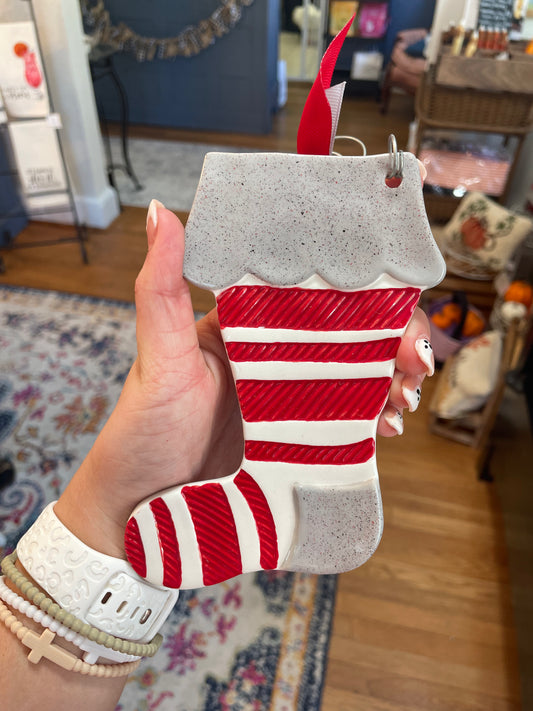 Assorted Ceramic Stocking Ornaments