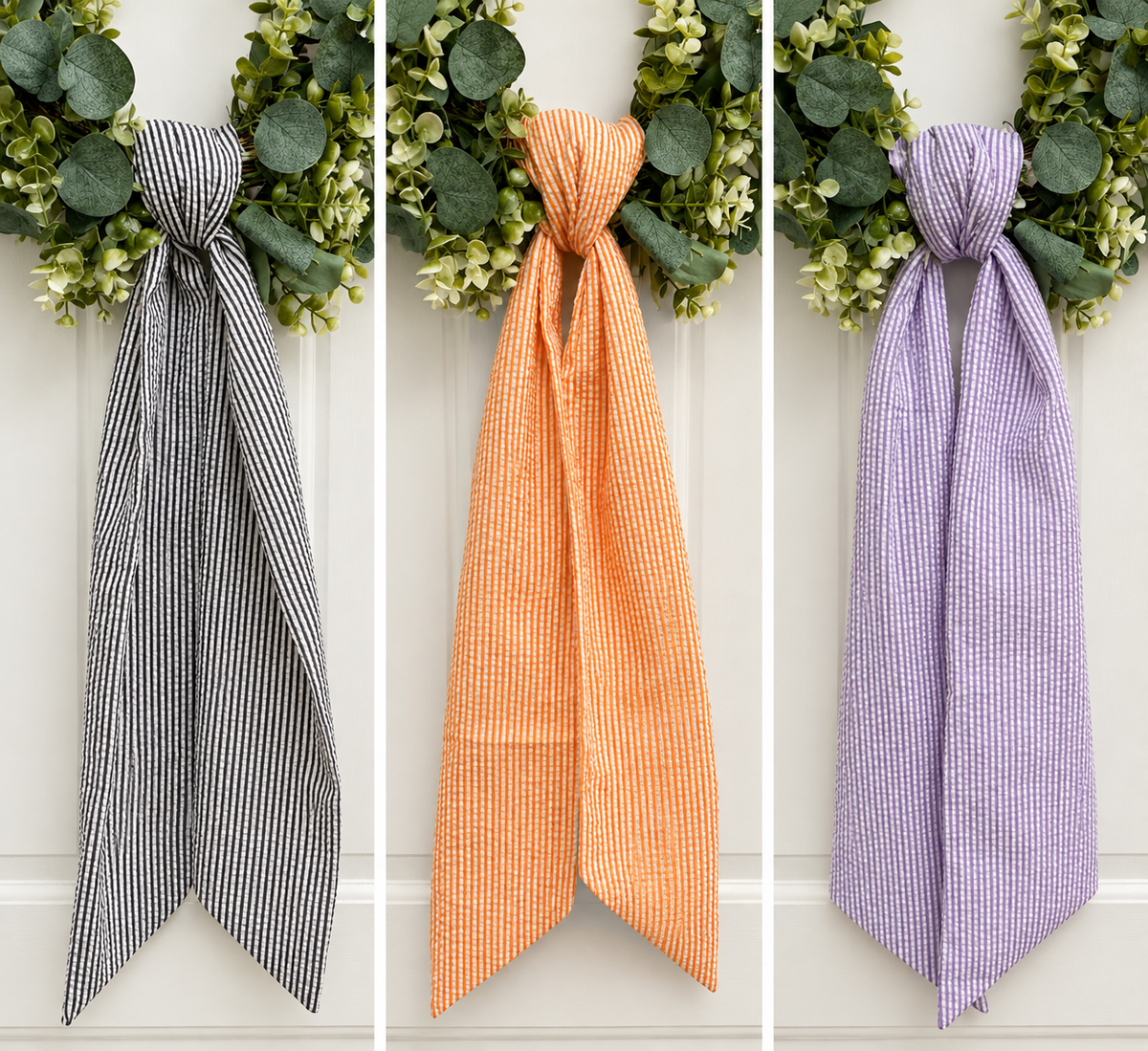 Striped Wreath Sashes