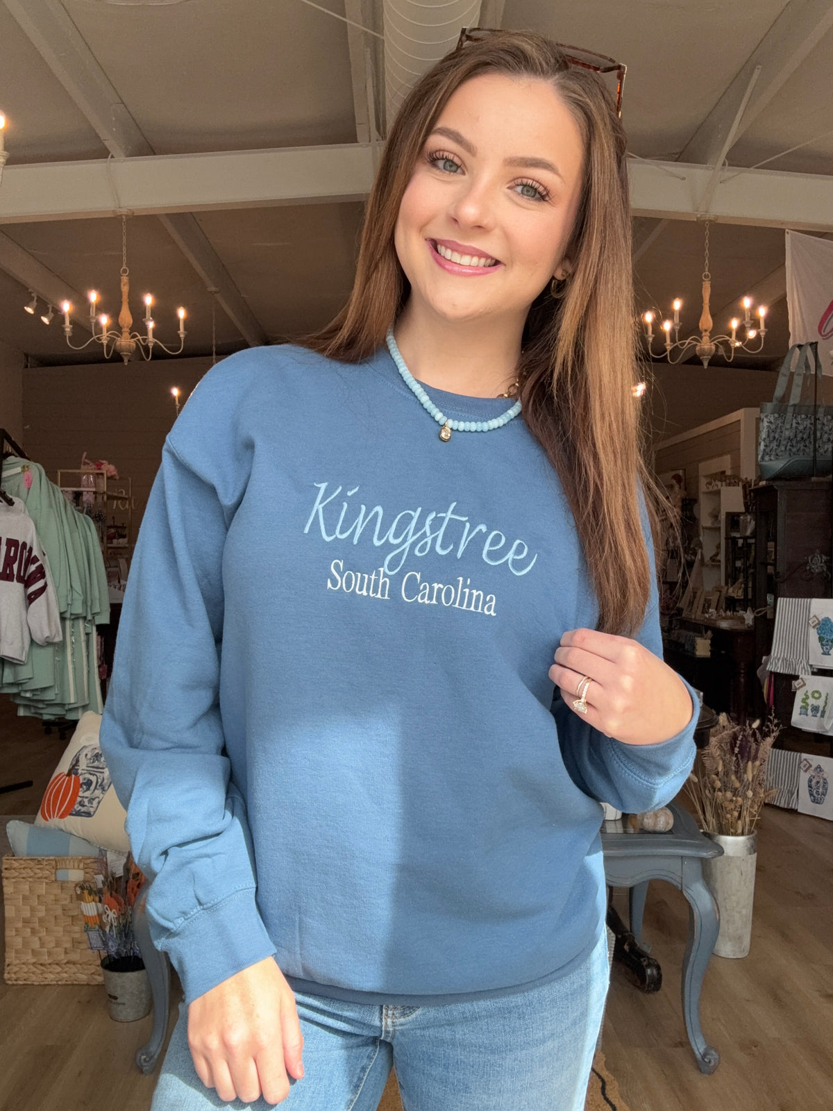 Embroidered Kingstree Sweatshirt