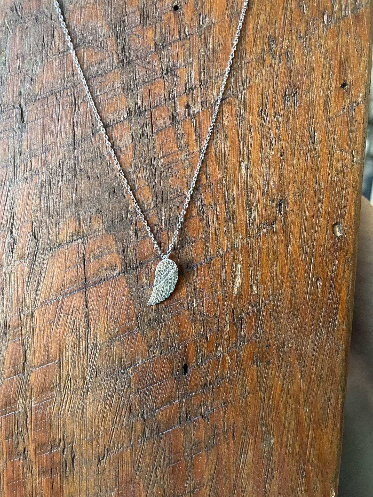 Always With You — Silver Angel Wing Necklace