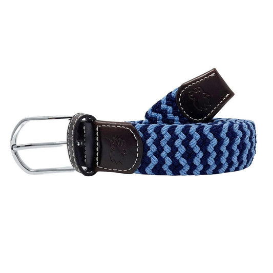 The Nantucket Two-Toned Woven Stretch Belt