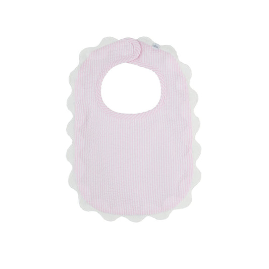 Pink Scalloped Bibs