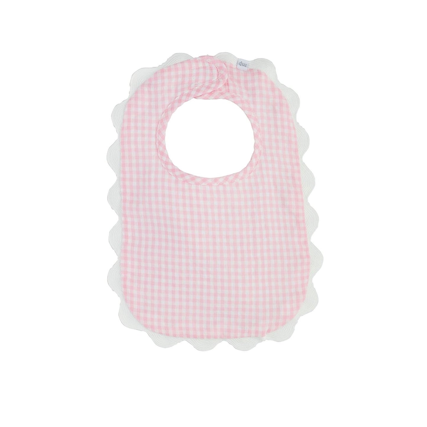 Pink Scalloped Bibs