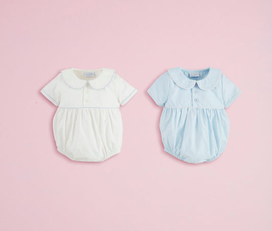 Boys’ Collard Poplin Bubbles