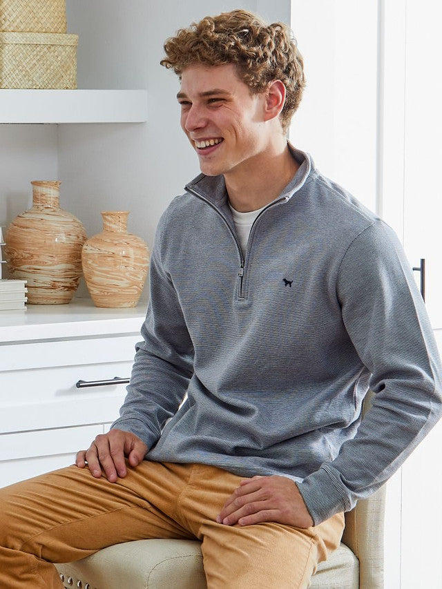Men’s Pullover Zip — Gray