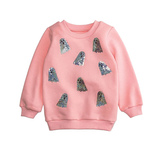 Ghost Sparkle Toddler Sweatshirt