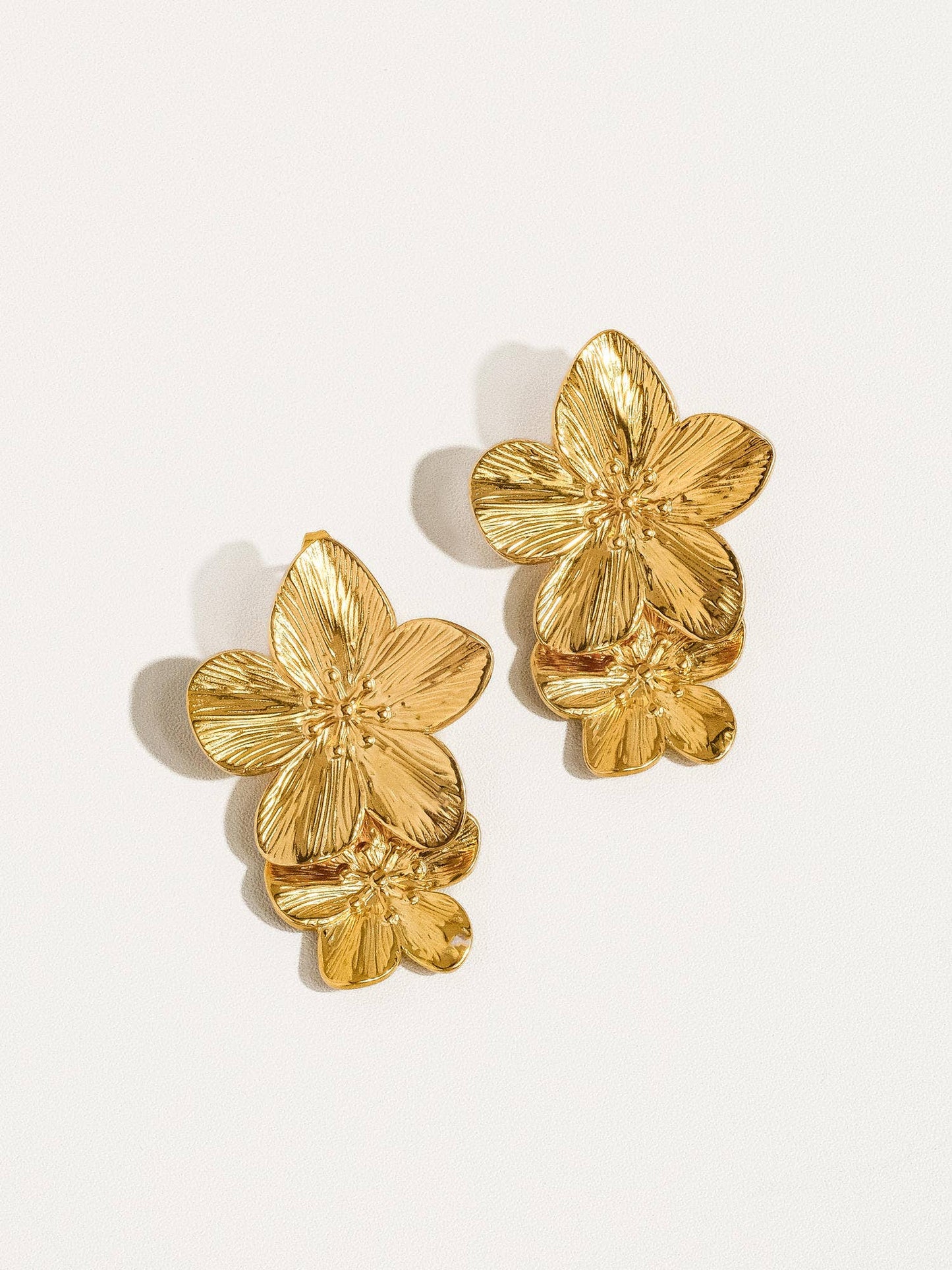 Ivy Stacked Flower Earrings