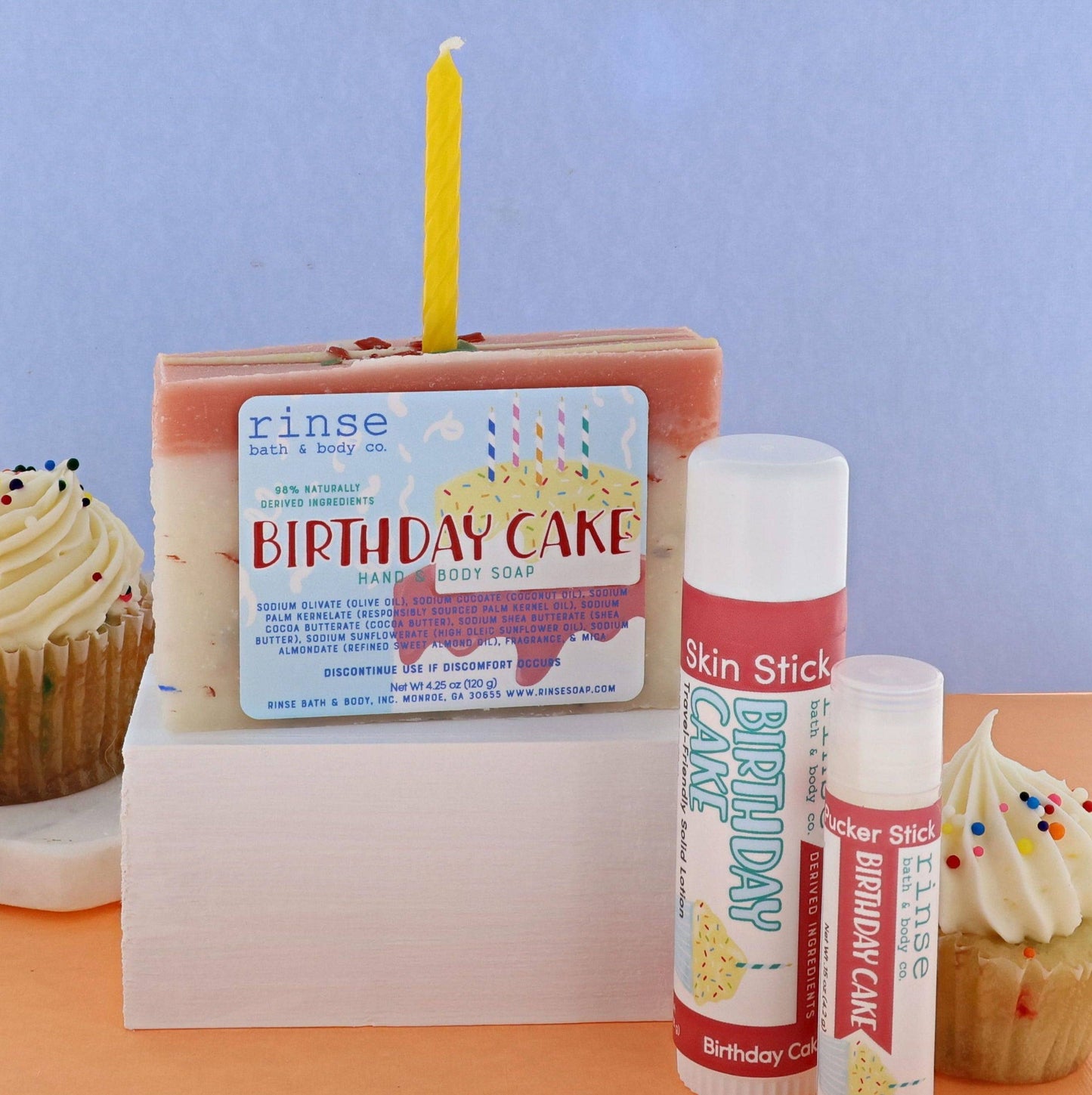 Birthday Cake Bar Soap | Vanilla Confetti Cake | Natural