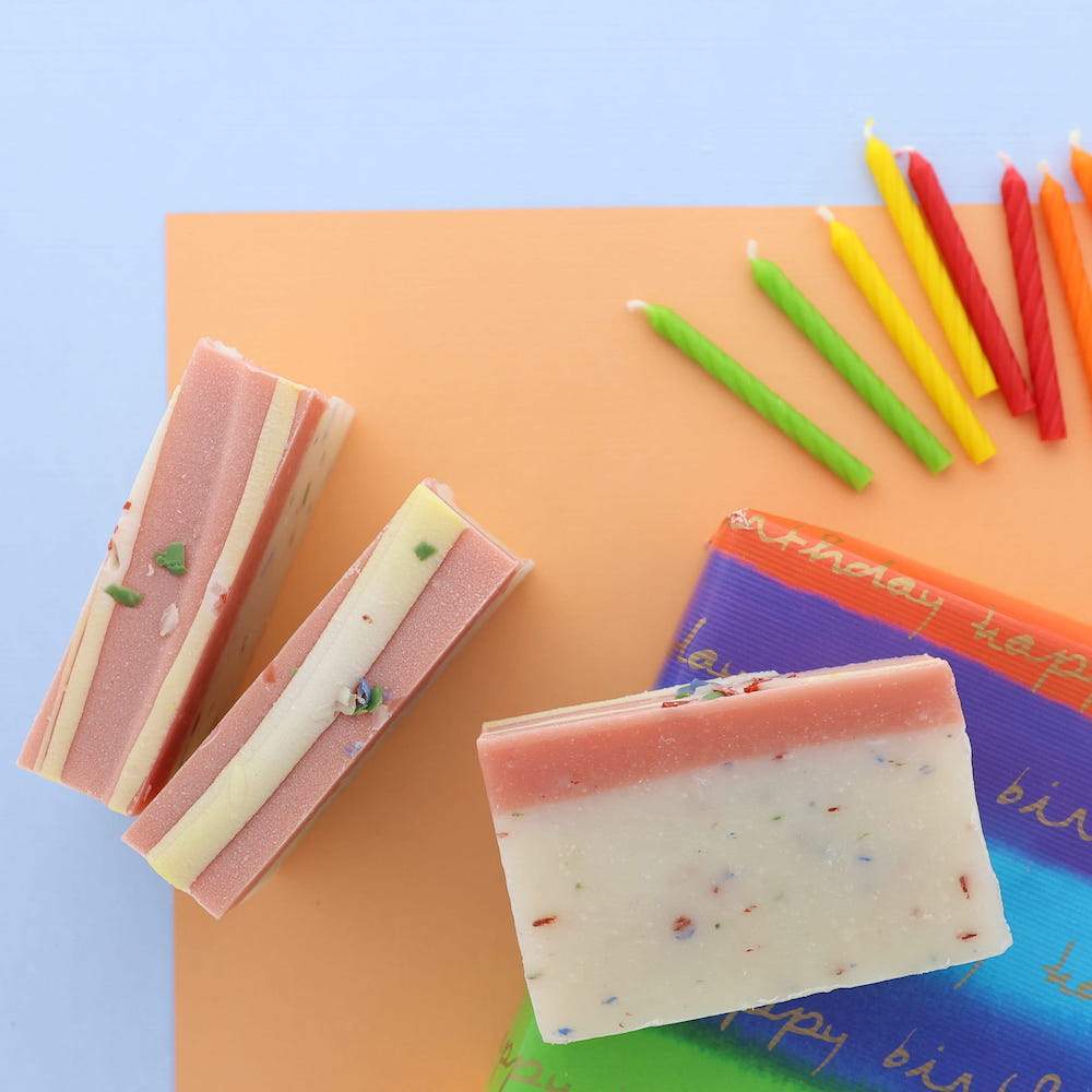 Birthday Cake Bar Soap | Vanilla Confetti Cake | Natural