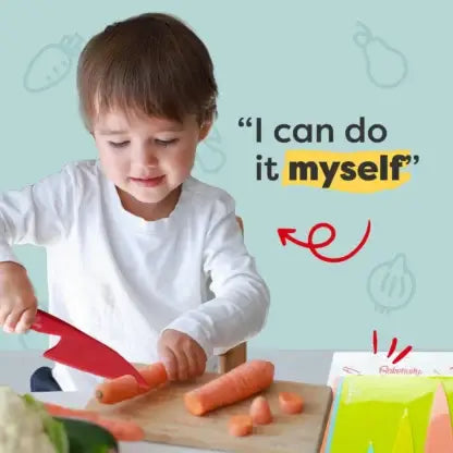 Kids Cutting Board and Knife Set