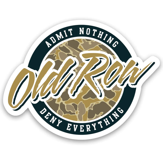 Old Row – 80’s Camo Logo Sticker