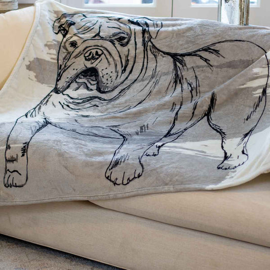 “Bulldog Ball” Throw Blanket